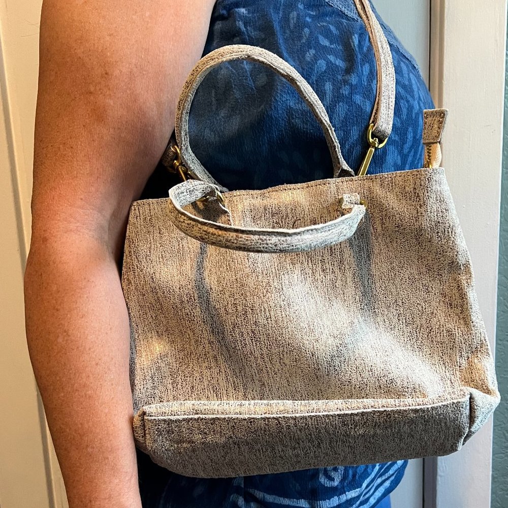 NWOT Sseko "Vintage" Satchel in Mixed Metallic